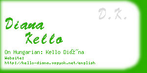 diana kello business card